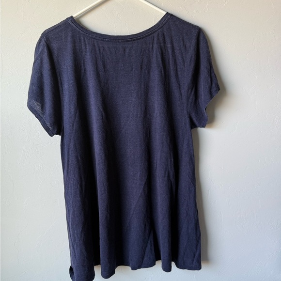 Eileen Fisher Midnight Blue Short Sleeve Tee - Picture 5 of 5